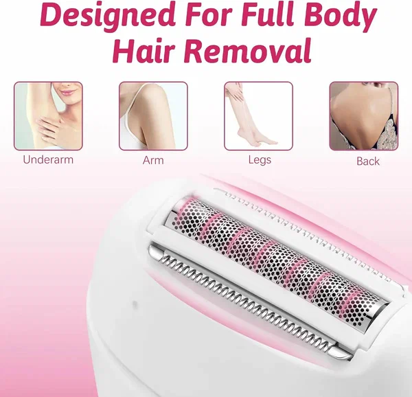 VGR - 739 Epilator for Women with 18-Tweezer Full-Body Hair Removal