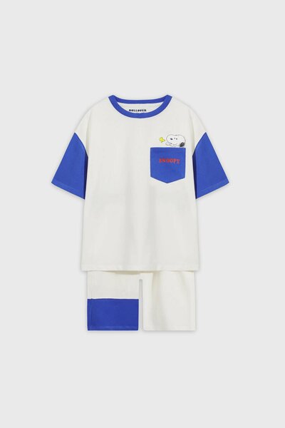 Boys Off White Ace Co ord Set