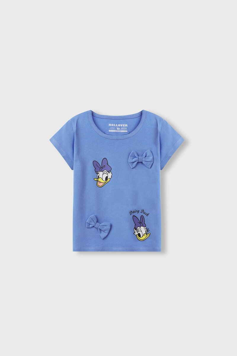 Indigo Daisy Bow Tee
