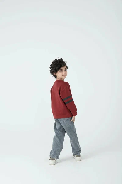Boys Burgundy Bolt Fleece Sweatshirt