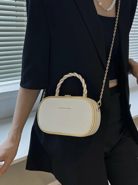 Shein - Fashionable Pu Leather Mini Handbag