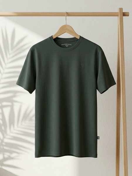 Dark Green Basic T-Shirt (TEE-510)