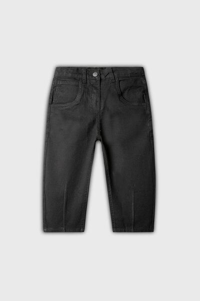Girls Curve Black Barrel Jeans