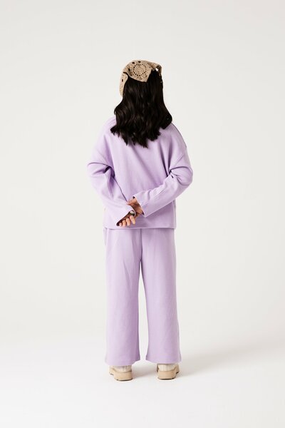Girls Lilac Daisy Ottoman Co-ord Set