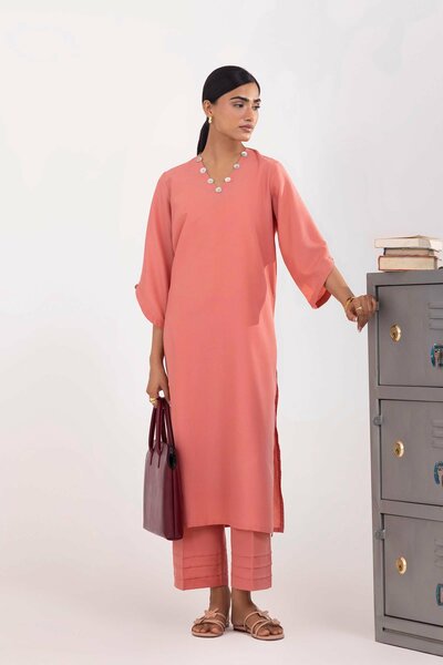Stitched Linen Shirt+ Culotte