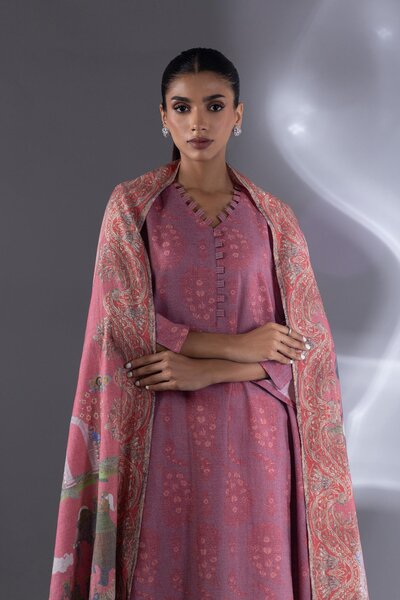 Stitched Linen Digital Printed Dupatta
