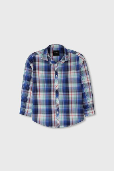 Boys Color Trail Check Shirt