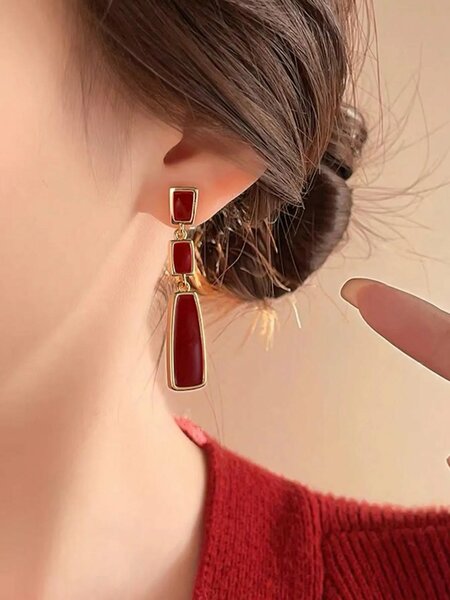 Shein - 5pcs Set Minimalist Vintage Faux Pearl Flower Hollow Heart Mix Color Luxury Niche Elegant Stud Earrings