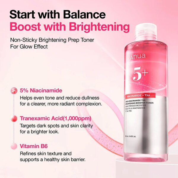 Anua Niacinamide TXA Brightening Booster Toner 250ml