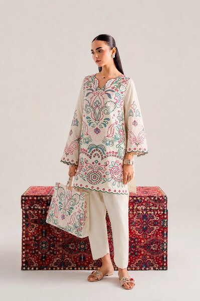Blossom-2Pc Embroidered Coord Set