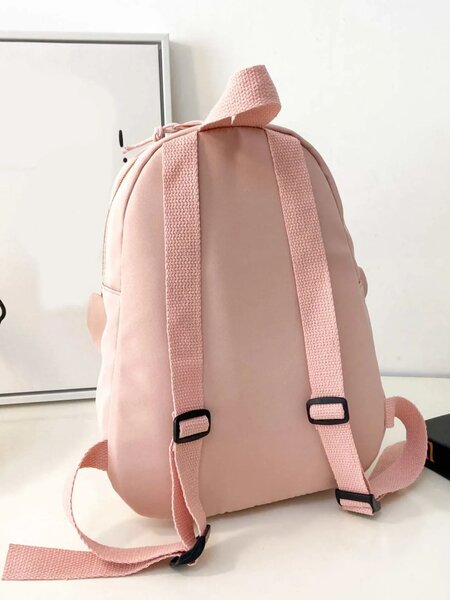 Shein - Girls Letter Embroidery Rabbit Design Functional Backpack