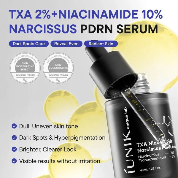 iUNIK TXA Niacinamide Narcissus PDRN Serum 40ml