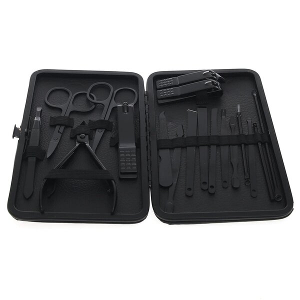 18-Piece Professional Manicure and Pedicure Nail Care Kit