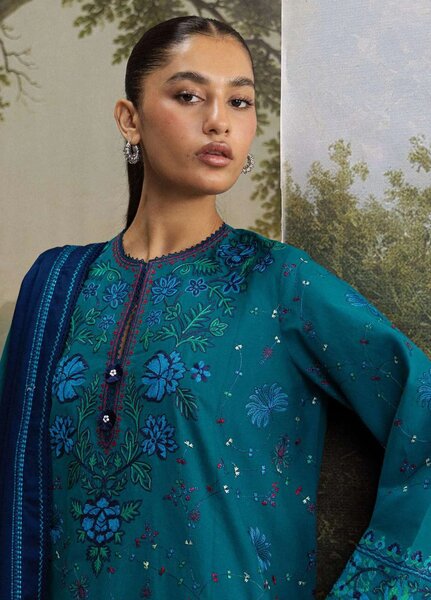 Coco by Zara Shahjahan Unstitched Khaddar 3 Piece Suit CZS26UKW TABASSUM 7A - Winter Collection