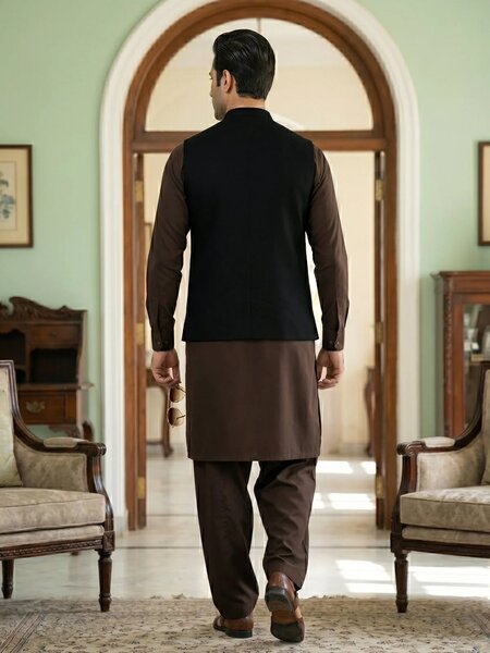 Black Waist Coat (WC-220)