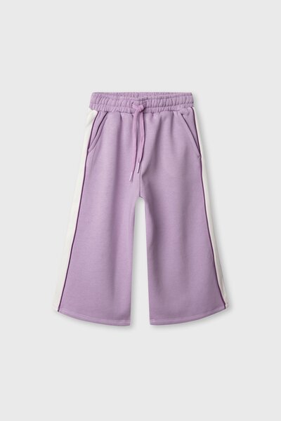 Girls Lilac Line Loose-Fit Trousers