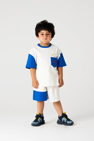 Boys Off White Ace Co ord Set