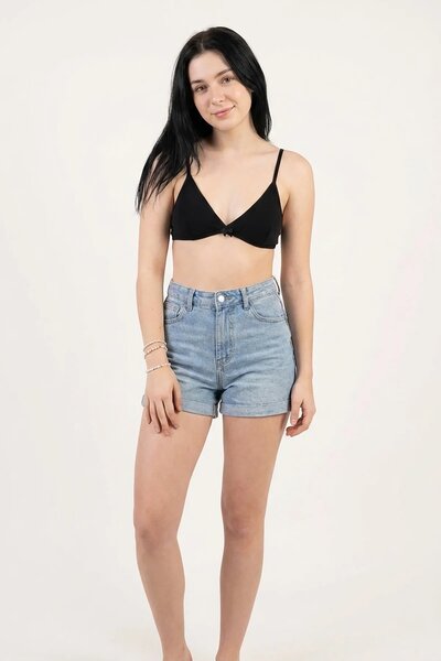 BLS - Berna Non Padded Cotton Teen Bra - Black