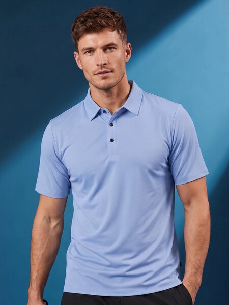 Light Blue Performance Polo (POLO-1337)