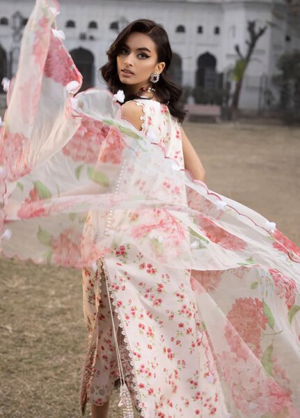 Maya By Faixa Faixal Embroidered Schiffli Suit Unstitched 3 Piece FFX24M Sandra - Summer Collection