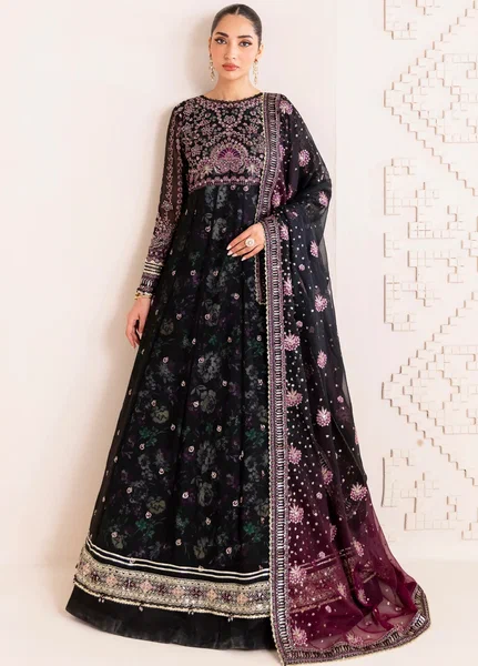 Xenia Formal Luxury Unstitched Embroidered Chiffon Suits 3 Piece XE25FL XF-1020 Nagira - Formals Collection