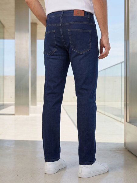 Dark Blue Straight Fit Jeans 56