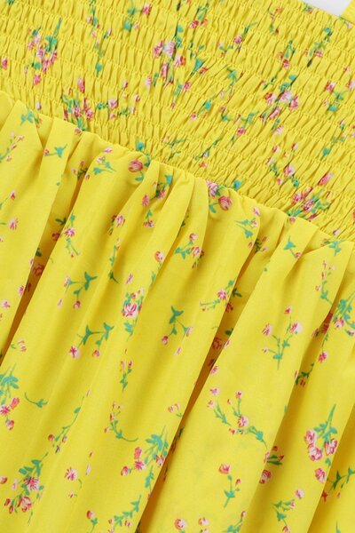 Mustard Bloom Viscose Top
