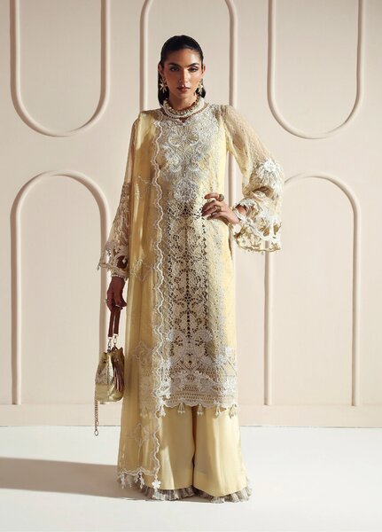 Aymal by Alizeh Fashion Unstitched Chiffon Luxury Embroidered Suits 3 Piece AFB25BC D-04 Aira - Formals Collection