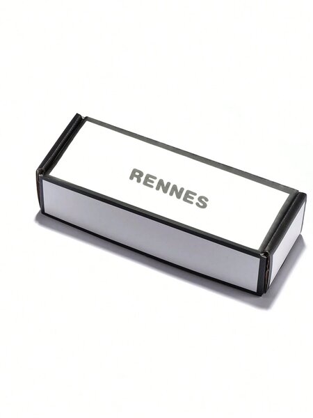 Shein - 1 Pair Men'S Small Rectangular Fashionable Multifunctional Black Glasses