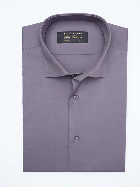 Grey Plain, Cutaway Collar, Elite Edition, Men’s Formal Shirt (FS-2504)