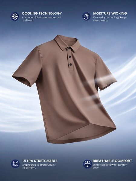 Brown Performance Polo (POLO-1344)