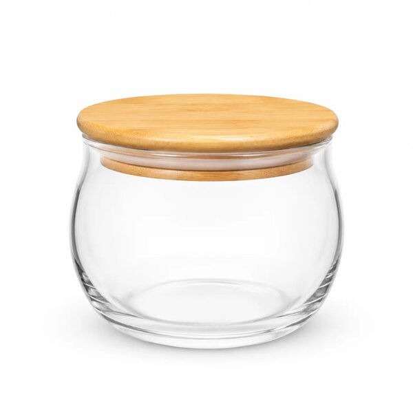 Storage Jar with Wooden Cap – Multiple Sizes