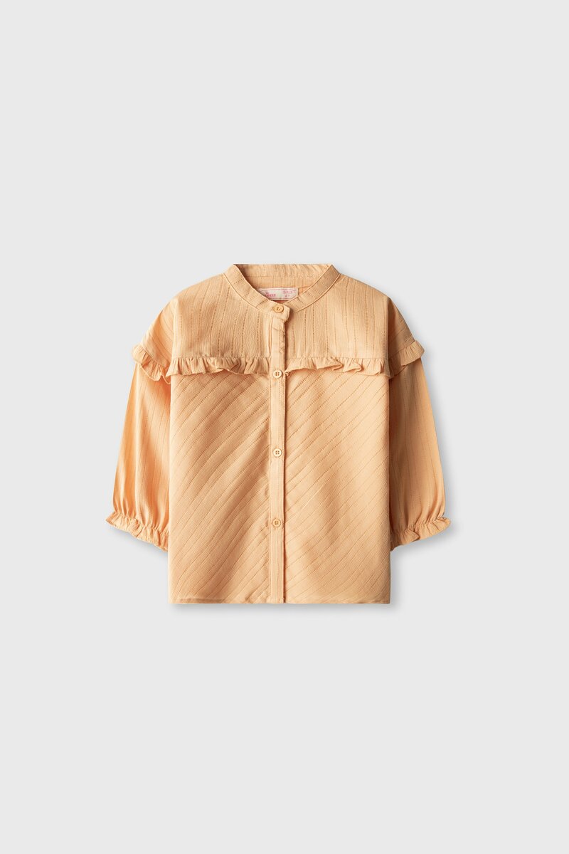 Peach Petal Frill Top