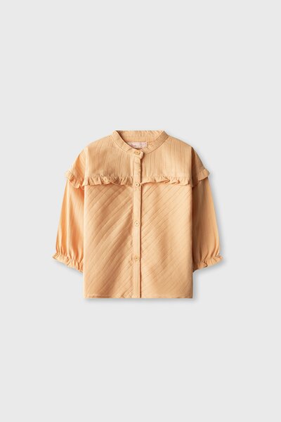 Peach Petal Frill Top