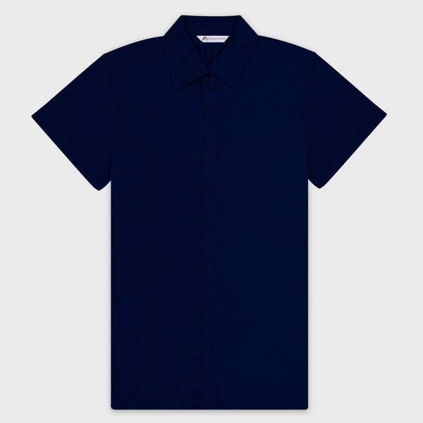 Vybe Casual Shirt Half Sleeve- Navy Blue