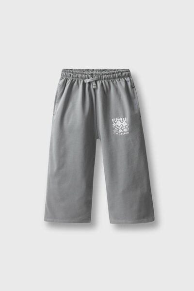 Grey Blooming Trousers