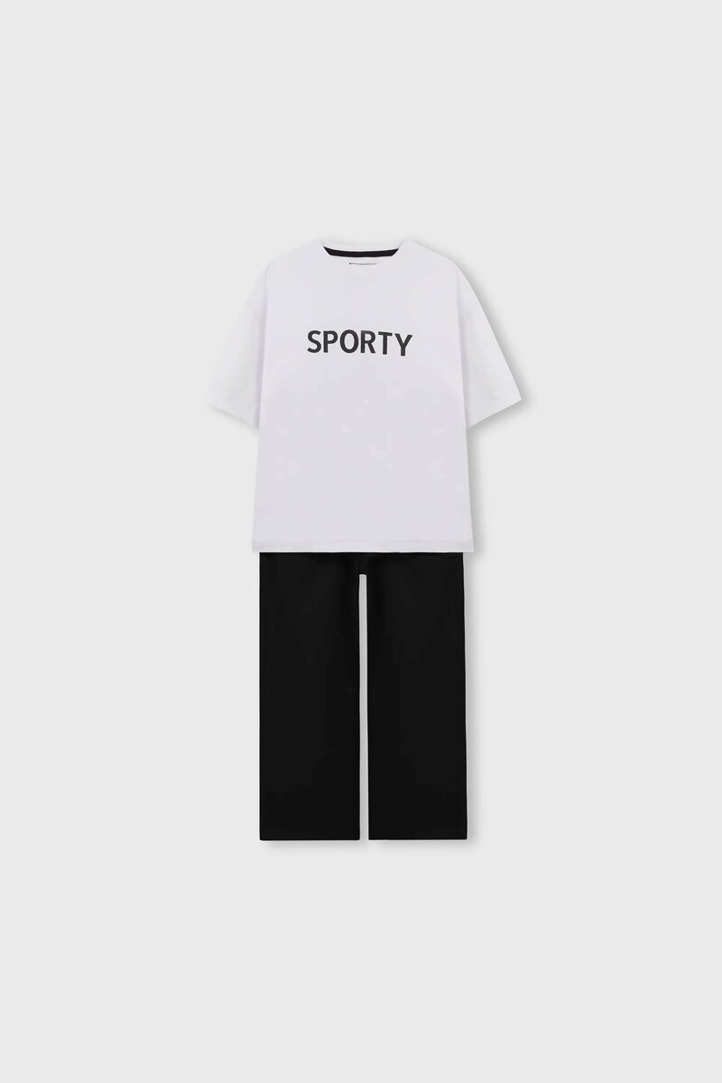 Boys Sporty Monotone Co-ord Set