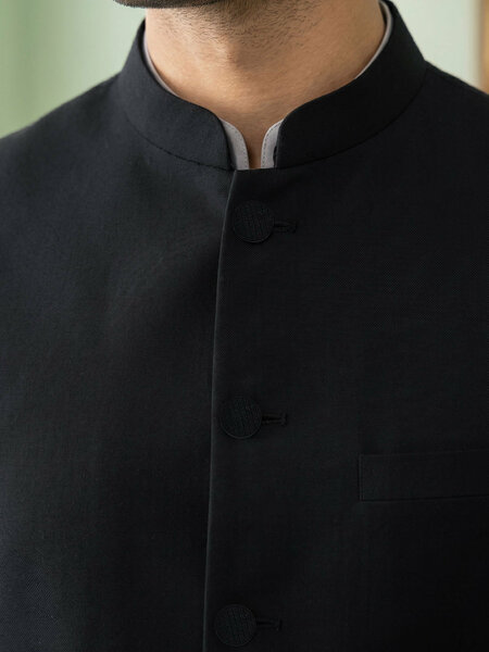 Black Waist Coat (WC-232)