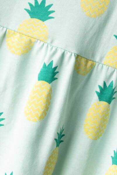Mint Pineapple Jersey Frock