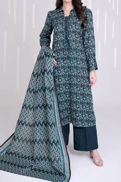 Narmin by Narkin's Unstitched Printed Khaddar 3 Piece Suit NN26UK NUWKDP-3165 - Casual Collection