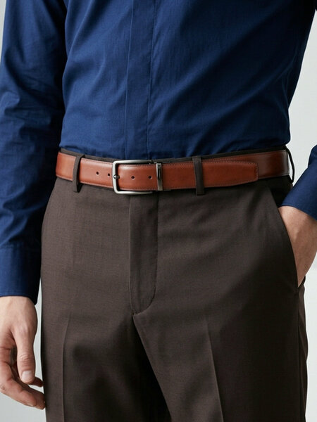 Brown & Black Reversible Belt (BELT-985)