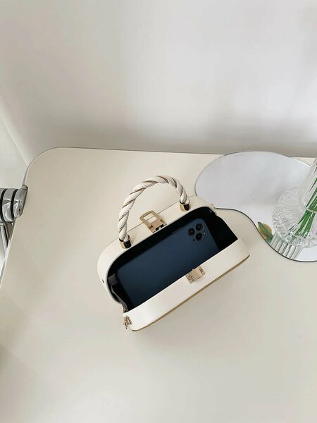 Shein - Fashionable Pu Leather Mini Handbag