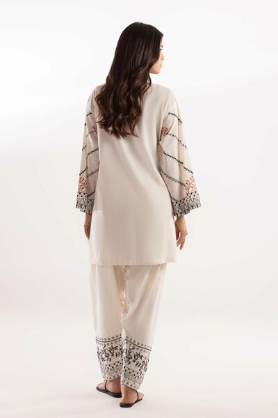 Stitched Embroidered Skinny Shalwar
