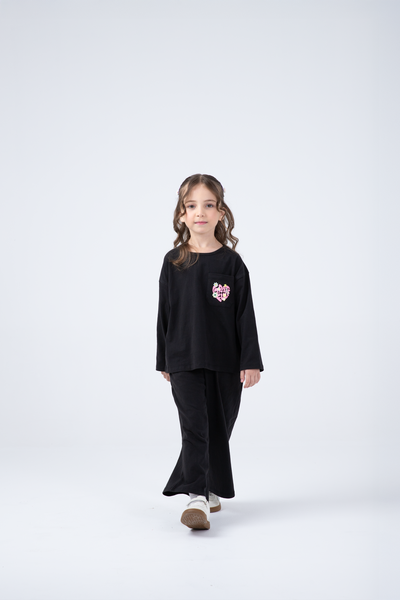 Floral Heart Jersey Co-ord Set
