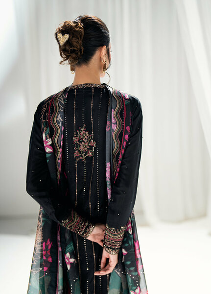 Efsun by Sahane Women RTW Embroidered Raw Silk 3 Piece Suit FP8803 Efsun Festive Collection