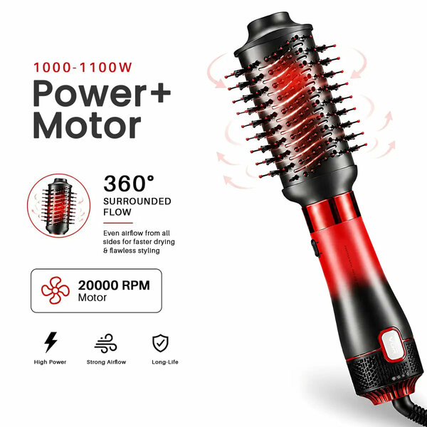 VGR - V-484 Professional 1000-1100W | 4 IN 1 Hot Air Brush