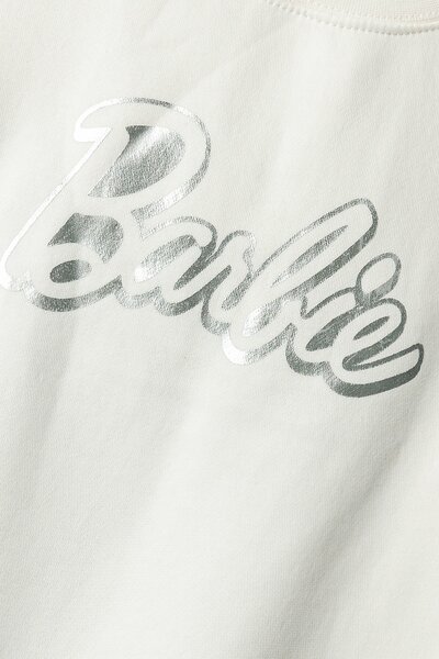 Girls Barbie Oversized Fleece Sweatshirt