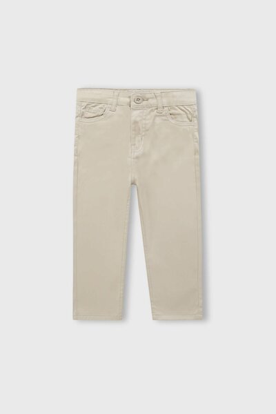 Boys Sandstone Straight-fit Twill Pants