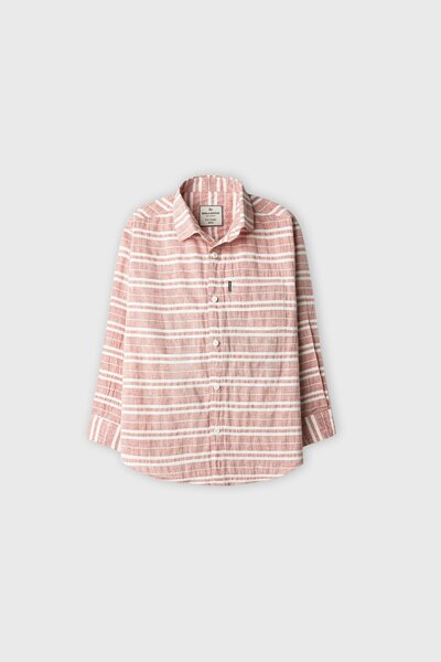 Boys Crimson Line Casual Cotton Shirt