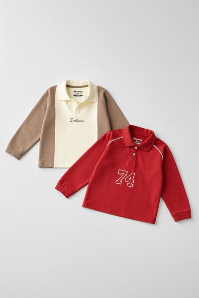 Boys Rugby & Varsity Polo Shirts Set